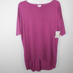 LuLaRoe plain pink blouse/shirt L (NEW WITH TAGS)